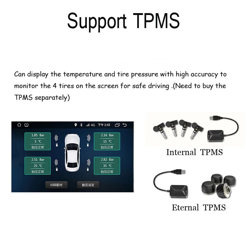 Sale IPS DSP Android 9.0 +4GB+64G memory +8Core Car DVD Player Wifi Bluetooth 4.2 2Din RDS RADIO GPS Map For VW Tiguan 2016 2017 2018 1
