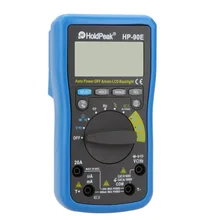 HoldPeak HP-90E Авто Диапазон Цифровой ЖК-Мультиметр DMM Измеритель Температуры Батареи Multitester Multimetr Medidor Dijital Multimetre