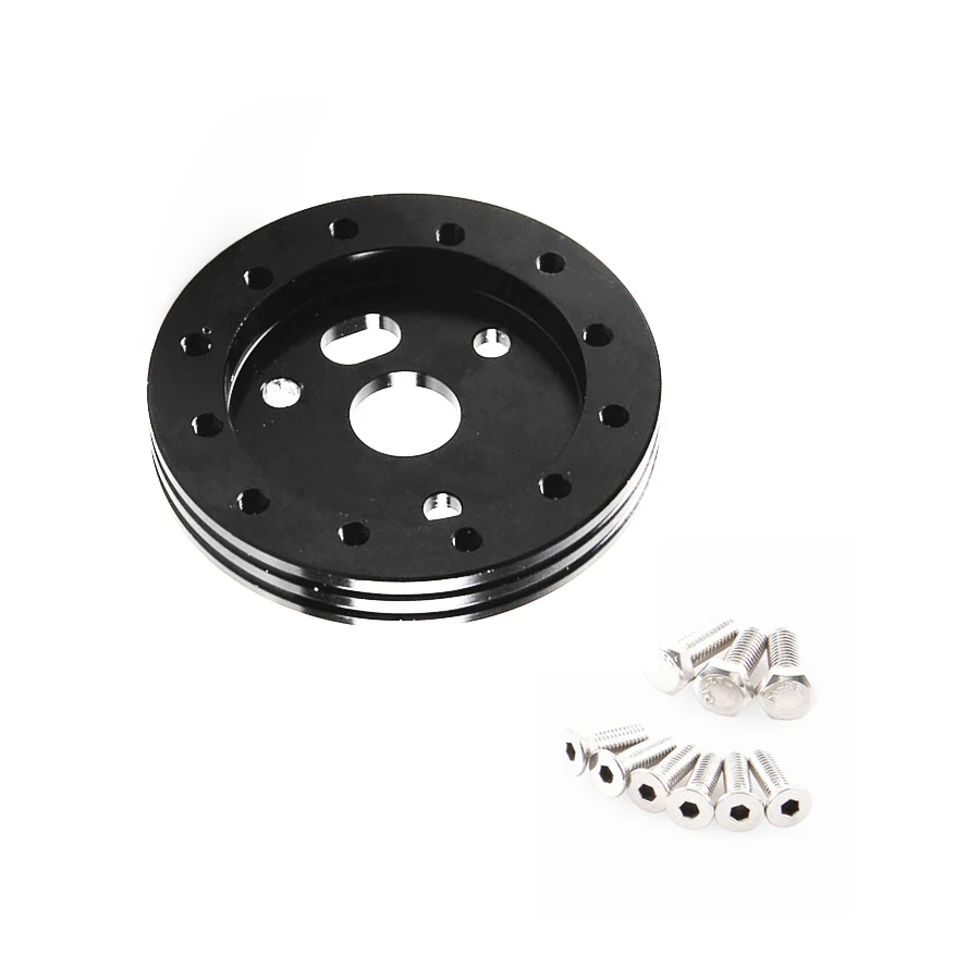 

0.5" Hub for 6 Hole Steering Wheel to Grant 3 Hole Adapter Boss Black 1/2