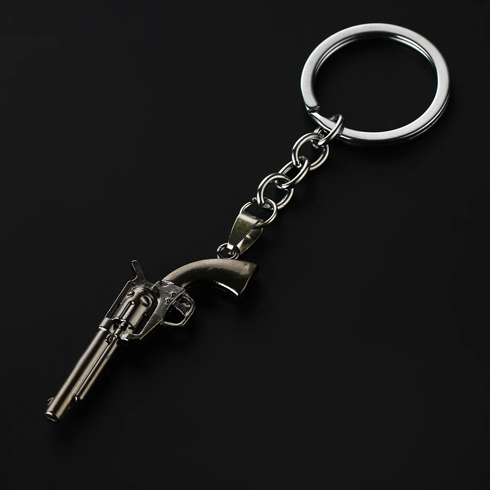 12PC/Lot Hot Miniature Revolver Pistol Weapon Charms Keychain Stainless Steel Key Rings Mini Gun key Chain For Men Jewelry Gifts 12PC/Lot Hot Miniature Revolver Pistol Weapon Charms Keychain Stainless Steel Key Rings Mini Gun key Chain For Men Jewelry Gifts