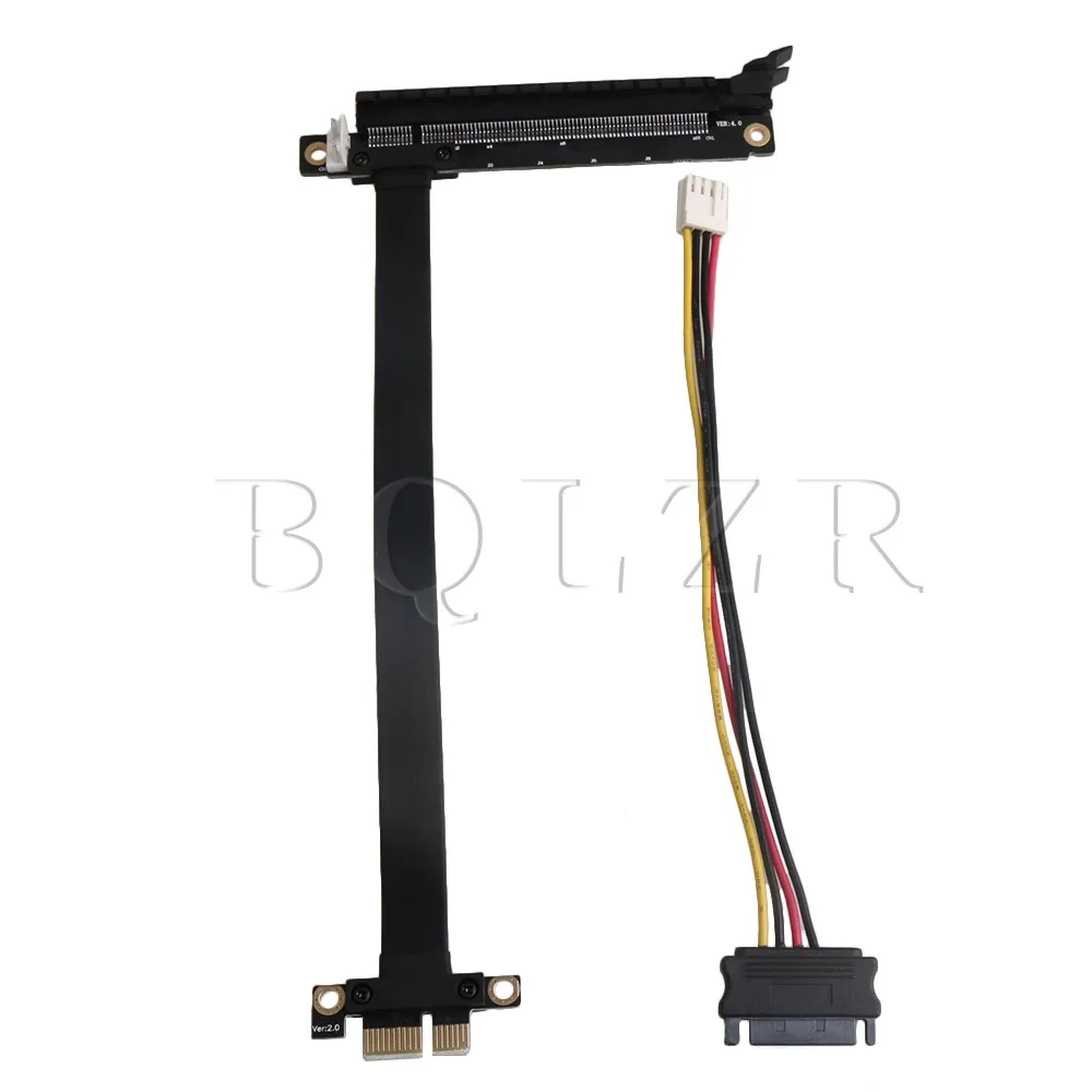 

BQLZR PCIe 1X-16X Speed Riser Extender 180 Degree Adapter Port for 1U 2U Case with SUB Cord