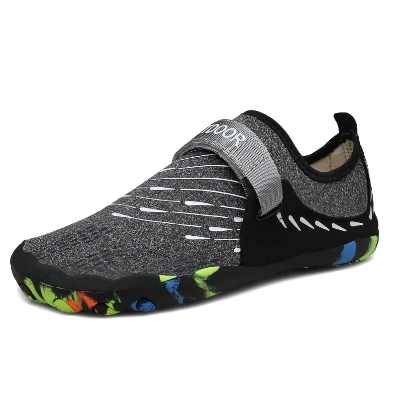 

Summer Men Water Shoes Women Beach Shoes with Hook Breathable Upstream Barefoot Sneakers Aqua Shoes Swimming Fishing Sandals