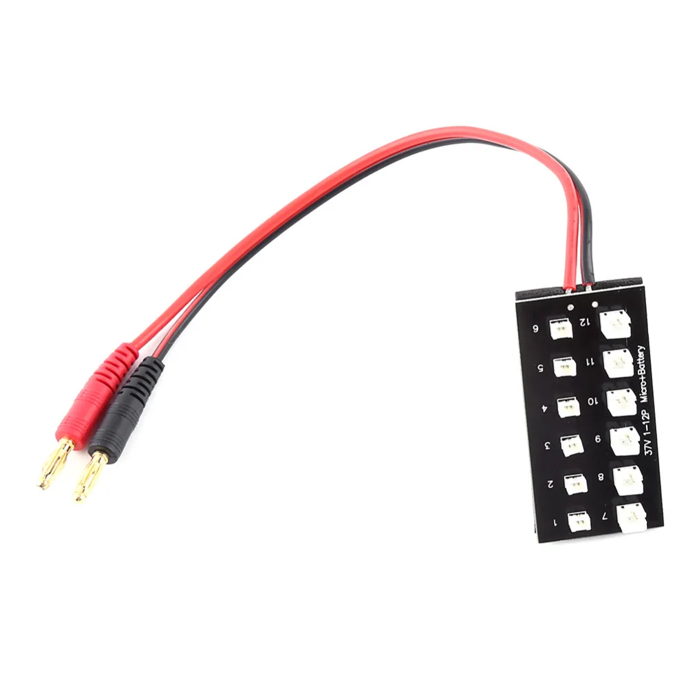 Hot 3 7V 1 12P Micro Parallel Board Battery Charging Panel For Helicopter Lipo Batteries