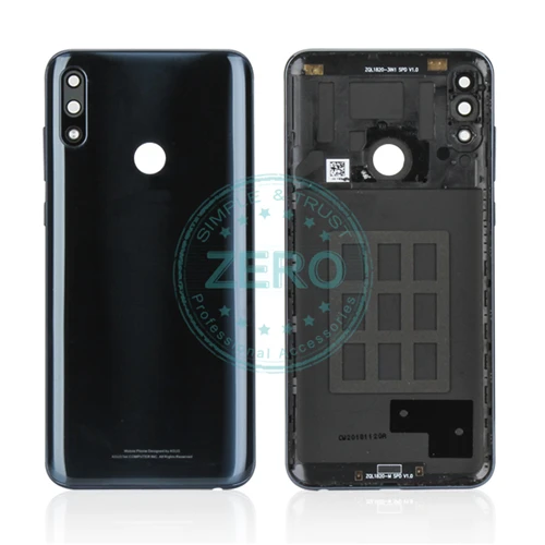 Для Asus Zenfone Max Pro M2 ZB631KL задняя крышка корпуса батарейного отсека PC пластик+ боковой ключ eplacement запасные части - Цвет: Dark Blue