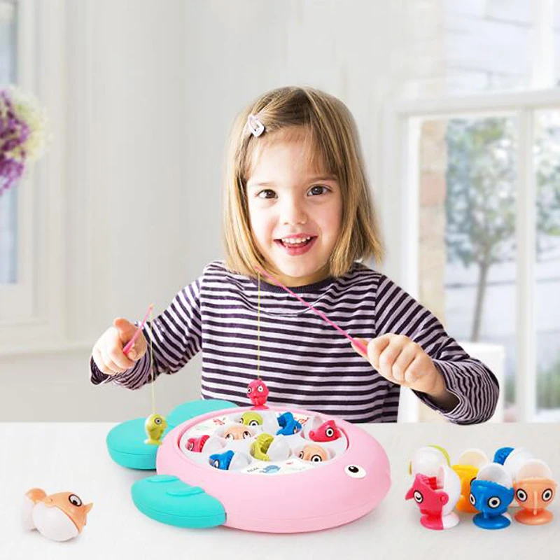 1 Set Rotating Electric Music Baby Fishing Educational Toys for Kids Children Outdoor