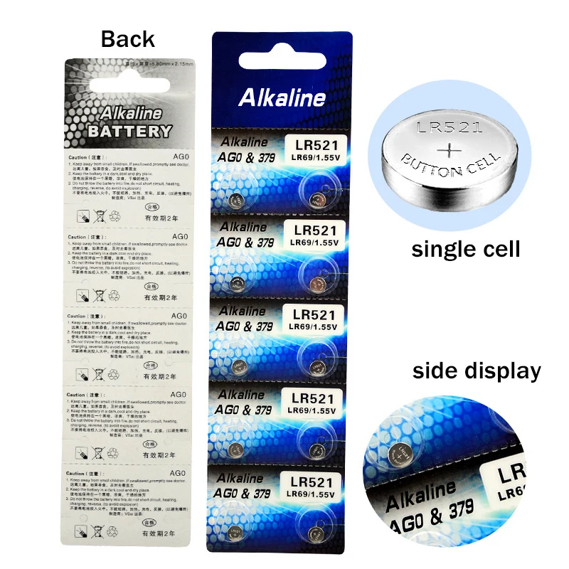 20шт/2 упаковки Wama AG0 Щелочная батарейка 1,5 в батарейка LR521 LR63 SR521SW Часы игрушки батареи камеры Прямая поставка