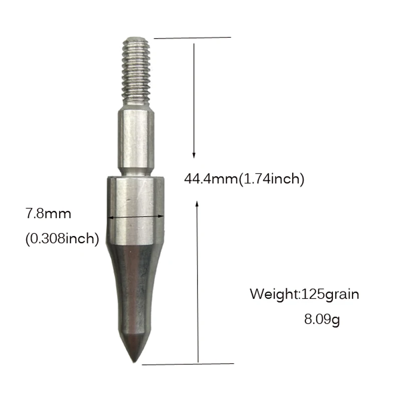 12/24 шт целевой Arrowhead Нержавеющая сталь стрелкой точка поля 125 зерна поле Советы практика съемки на открытом воздухе аксессуары