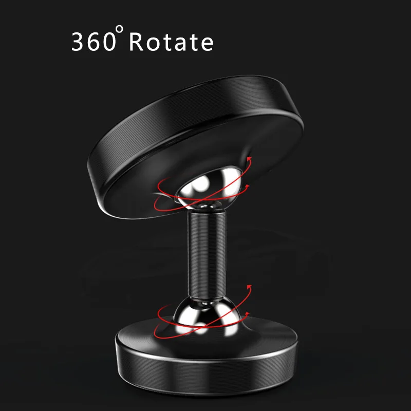 Автомобильный держатель для телефона 360 Вращение держатель с магнитным креплением светящийся телефон Автомобильный держатель универсальный для телефона