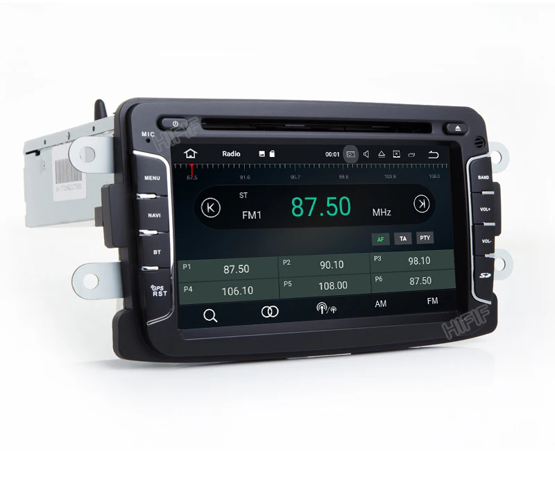 Top HIFIF Quad Core Pure Android 7.12 GPS Navigator Radio For Dacia Renault Duster Logan Sandero Cardvd Central Cassette Player maps 4