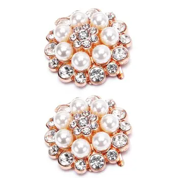 

Shoe Clip Women Lady Shoes Decoration DIY High Heel Sandals Charms Luxury Pearl Rhinestone Fashion Unique Floral Ornament Clips