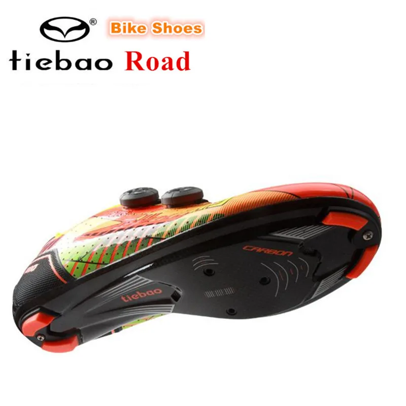 TIEBAO/Обувь для шоссейного велосипеда из углеродного волокна с автоматическим замком; Ультралегкая обувь для велоспорта; zapatillas deportivas mujer; спортивная мужская обувь для верховой езды