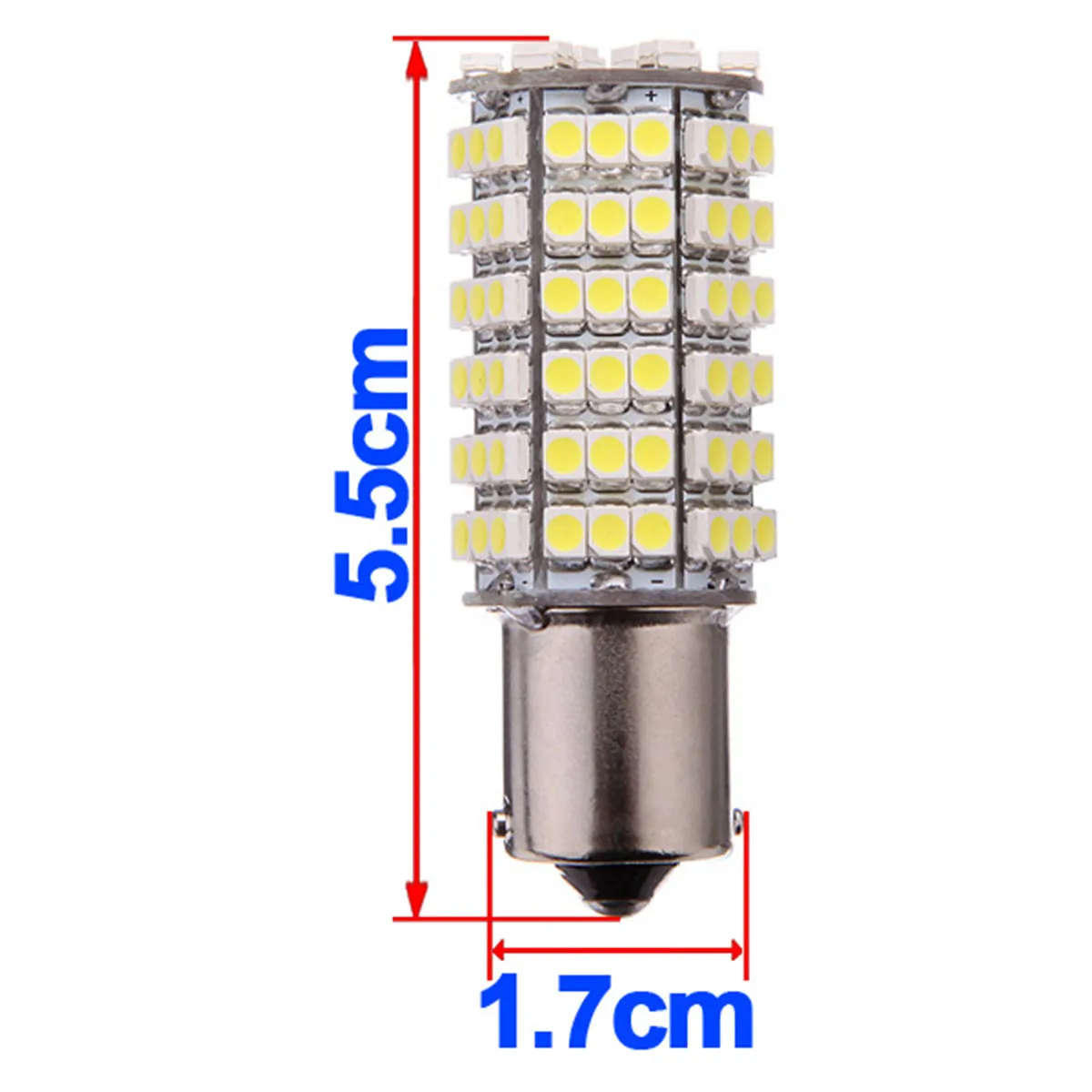 Автомобильный 120 светодиодный 3528 SMD 1156 BA15S Чистый белый противотуманный светильник DC 12V