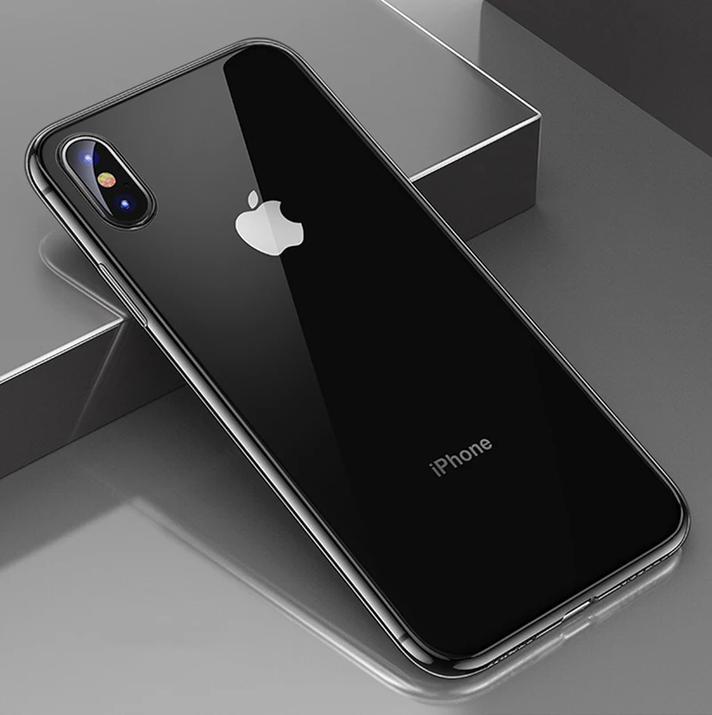 0,3 мм мягкий чехол из ТПУ для Iphone X 7 6s 8 Plus XS Xr Xs Max Прозрачный чехол для телефона защитный силиконовый чехол для телефона