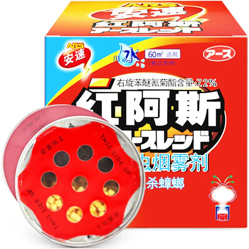 

Effective Fast Kill Cockroach Repellent Poison For Cockroaches Mites Fleas Flies Mosquito Water Releases Smoke Pest Control