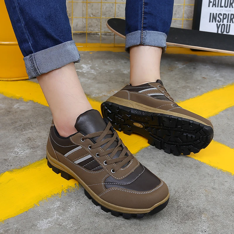 Outdoor men's Sneakers waterproof and wear-resistant sneakers lightweight Work Shoes shoes solid spring casual men's shoes Outdoor men's Sneakers waterproof and wear-resistant sneakers lightweight Work Shoes shoes solid spring casual men's shoes