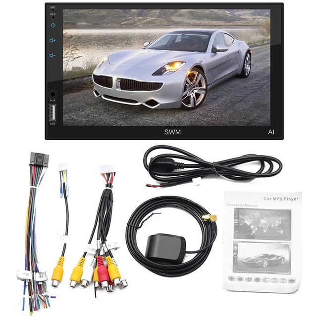 $US $115.29 7 inch Car Radio for Android 8.1 Car MP5 Player Touch Screen GPS Stereo Radio Bluetooth Cam Multime