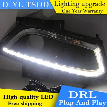 

Car styling For Ford Mondeo 13-15 LED DRL For led fog lamps daytime running High brightness guide LED DRL light Automobile.