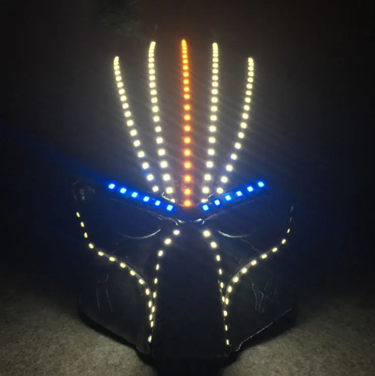 

Luminous Skeleton Neon Masks Modeling Halloween Party Festival Masquerade Performance Props Glow in the Dark Creative Gift
