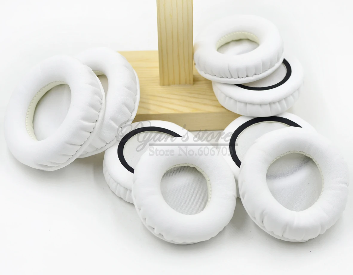 Defean белый подушечки для наушников уплотнения Подушка пенное покрытие для наушников в натуральную величину для 50 55 60 65 70 75 80 85 90 95 100 105 110 мм