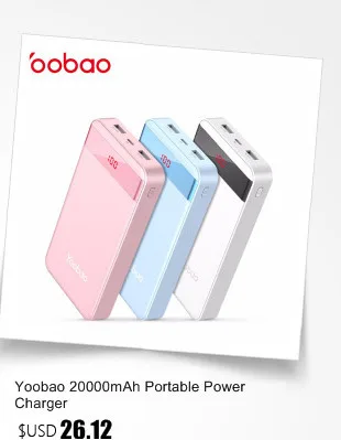 Yoobao M16 16000 мАч павер банк портативная зарядка устройство 2 USB быстрое зарядное устройство портативное Внешнее зарядное устройство для Xiaomi Mi iPhone