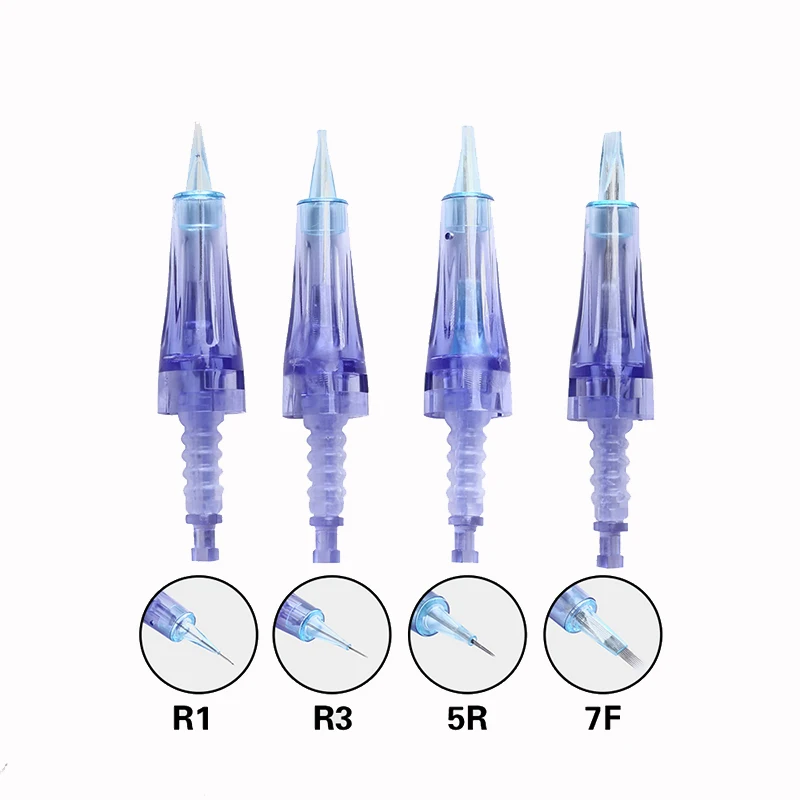 Картридж для микроблейдинга 10 шт. 1R Bayonet Derma Pen Ulitima A1 тату-машинка перманентного