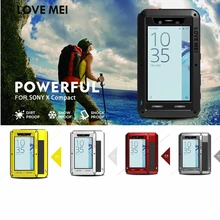 LOVEMEI чехол для экстремальных условий для sony Xperia X Compact чехол Защита от грязи Алюминиевый металлический чехол для Xperia X Compact чехол щит