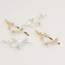 1 шт. блестящие хрустальные шпильки для волос Головные уборы forWomen брошь из горного хрусталя для девочек заколки невидимки для волос заколка для волос Инструменты для укладки волос аксессуары 2 цвета