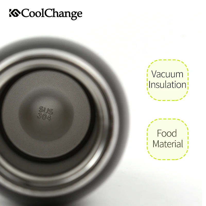 Портативная велосипедная бутылка CoolChange из нержавеющей стали для езды на