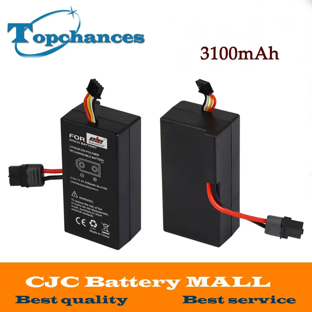 

2PCS High Quality Rechargeable battery For UAV Parrot Disco FPV 11.1v Lithium-ion Polymer Rechargeable Battery 3100mAh