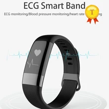 Новая мода OLED ЭКГ умный Браслет Smartband поддержка кровяного давления монитор сердечного ритма шаг счет для Android ios