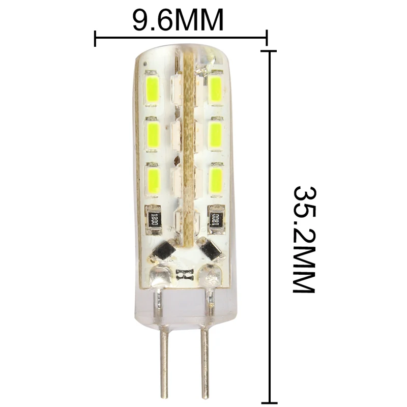 5 штук в партии G4 DC12V 2 Вт светодиодные лампы 24 светодиодов SMD 3014 Светодиодная лампа для кристально лампы светодиодные прожекторы