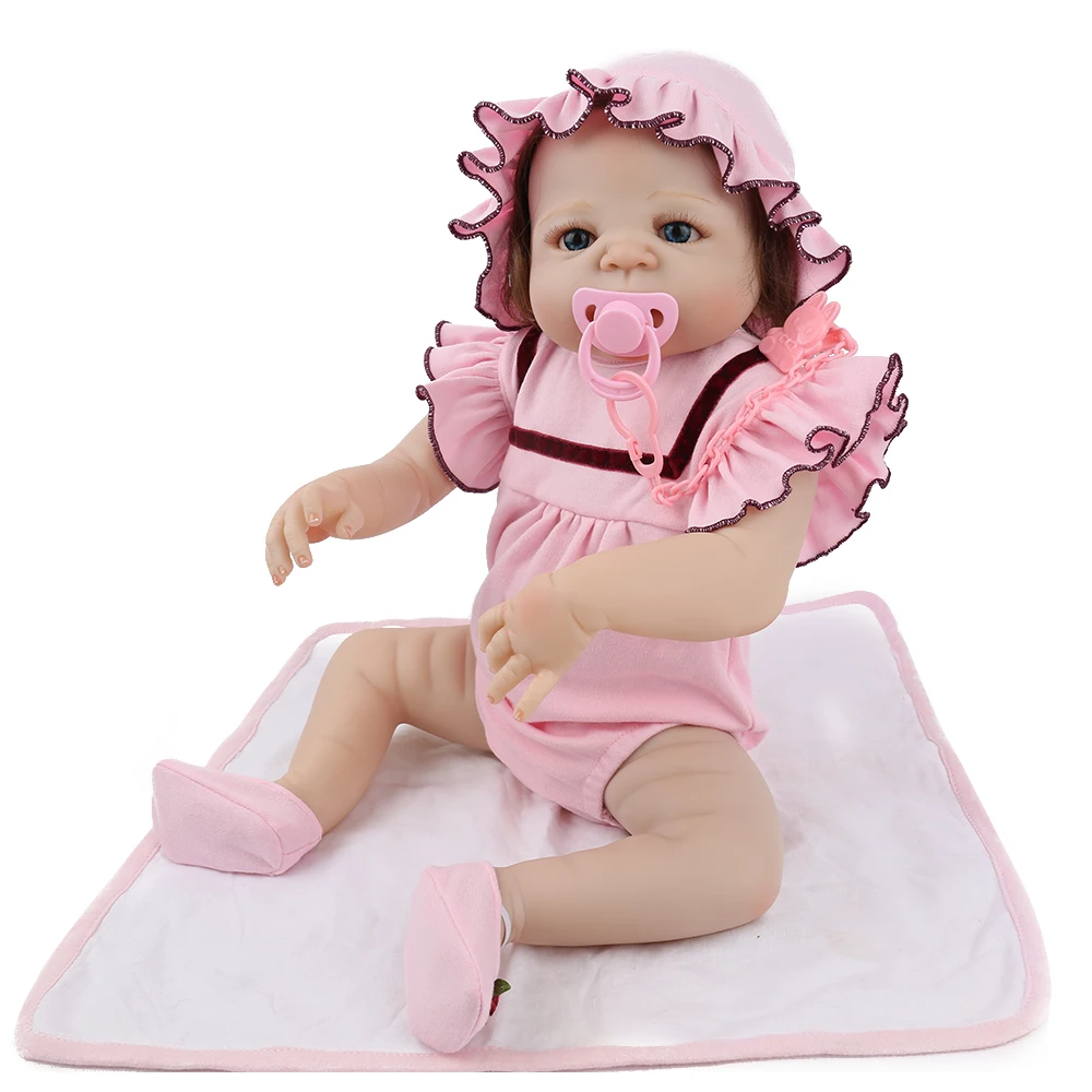 

NPKDOLL Reborn Doll Baby Full Body Silicone Doll 22 Inch 55cm Vinyl girls toys doll Baby Dolls for Child Gift