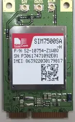 Jinyushi для LTE CAT-4 Module (LGA) SIM7500SA-H-PCIE, SIM7500SA Mini-PCIE с поддержкой аналогового аудио, Австралия Новая Зеландия регион