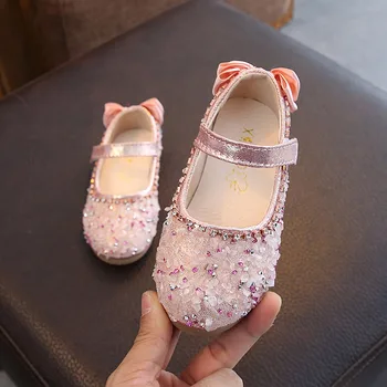 

Spring Summer girls shoes baby dough shoes kids casual shoes children shoes glitter faux crystal back bowknot 3 to 14 yrs