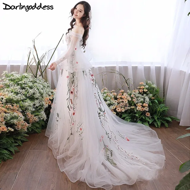 darlingoddess vestidos de novia embarazadas elegantes de manga larga