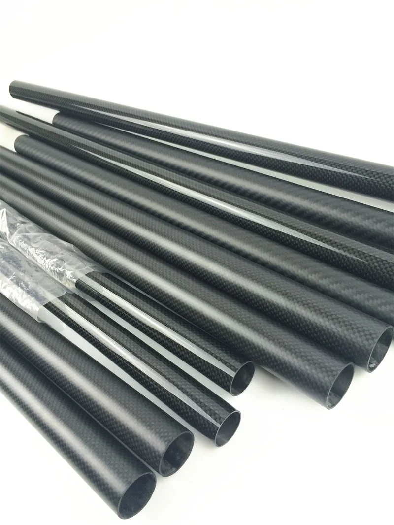 4pcs/lot 8mmX12mmX500mm 3k twill woven matte finish Carbon fiber shaft