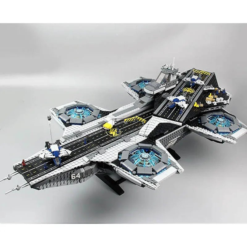 

07043 The S.H.I.E.L.D. Helicarrier Set SHIELD Avengers 3057pcs Building Bricks Children Toys Compatible legoings 76042