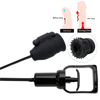 VATINE Adult Blowjob Penis Enlargement 10 Speed Male Masturbator Penis Sucking Glans Penis Massage Men Penis pump Vibrator 2