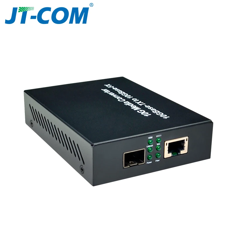 10G Enhanced SFP Media Converter 10GBase-T Ethernet Switch RJ45 to Optical Fiber Optic Transceiver Optical Convert FTTH Tool DC