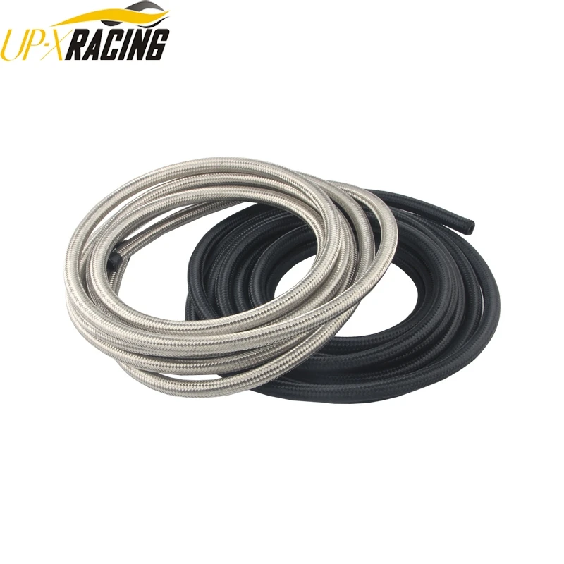 

universal auto AN8 nylon stainless steel fuel line fuel hose gas line braided oil cooler hose