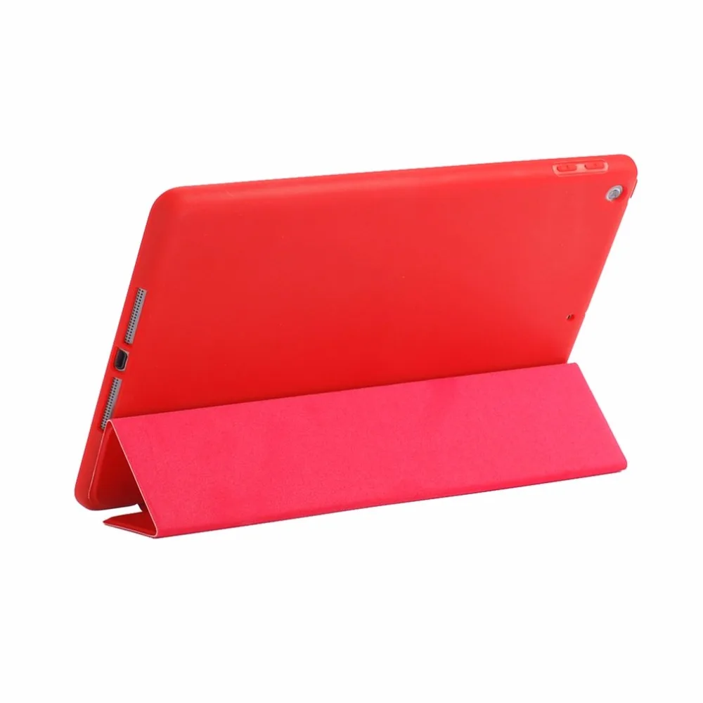Мягкий силиконовый чехол для планшета из искусственной кожи, модный смарт-чехол с подставкой для планшетов, защитный чехол для iPad new 9,7 /