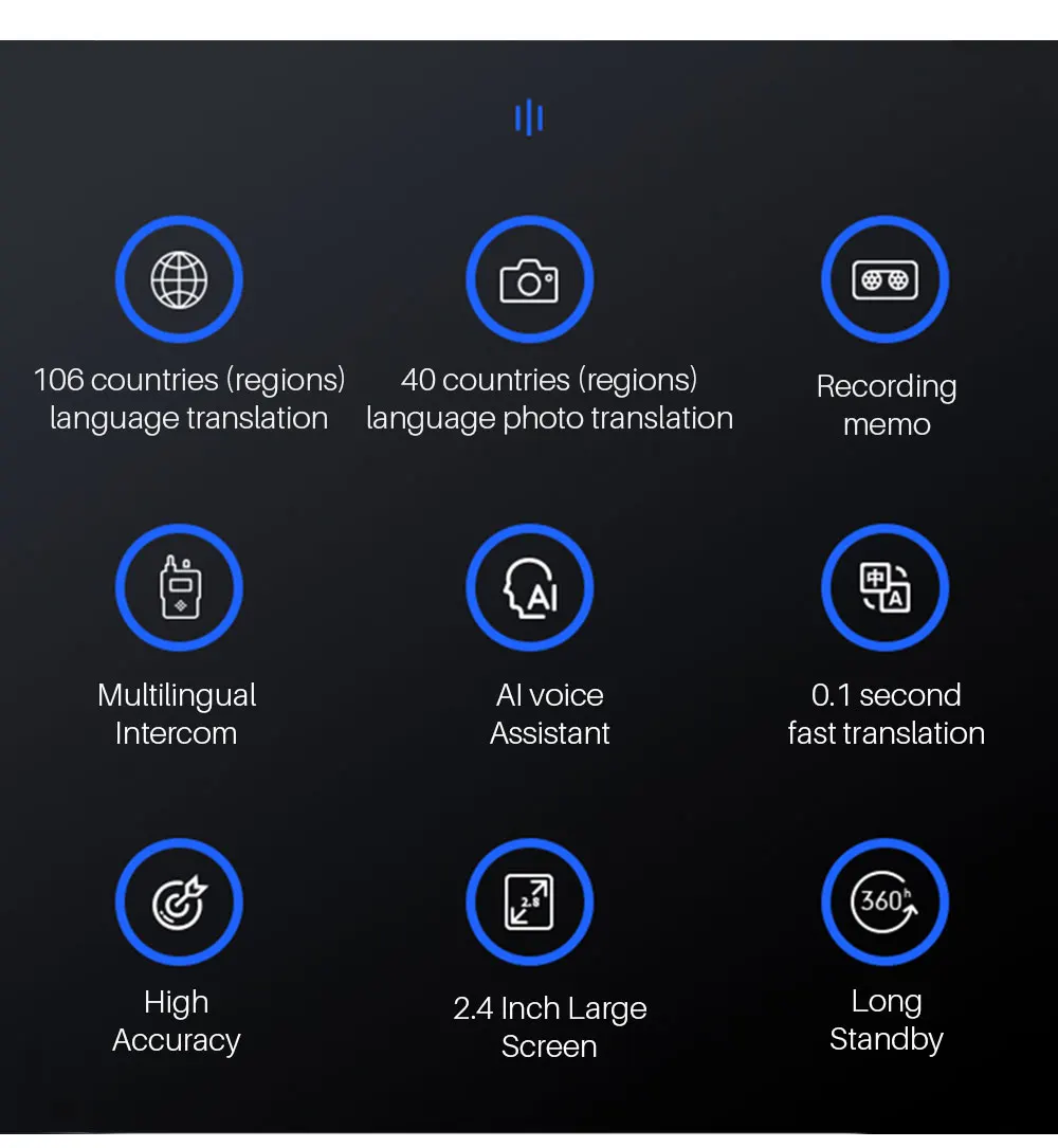 Портативный языковой переводчик голосовой фото перевод двухсторонний перевод многоязычный портативный умный голосовой переводчик