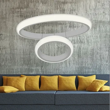 

Modern Dinning Room LED Round Pendant Lighting LED Oval Hanging Lamp Luxury acrylic Kitchen Pendant Lamp led indoor lamp 90~260v