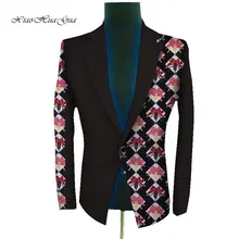 Роскошные Gentelmano Для мужчин s костюмы, пиджак, африканская Дашики, Для мужчин одежда Свадебная вечеринка Анкара костюм Блейзер Куртка Топы CoatWYN825
