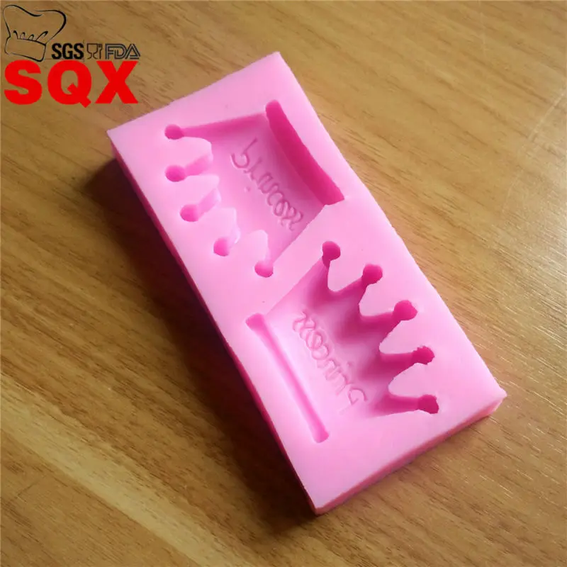 3D Crown Princess Cake Mold silicone baking Fondant Cake Chocolate Soap