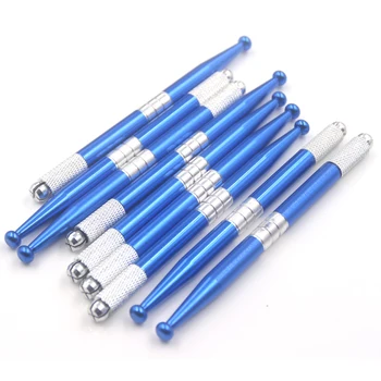

10pcs high quality blue tebori microblading permanent makeup manual pen for eyebrow make up