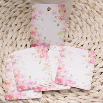 

White Blank Paper Earring Cards Earrings Display Hanging Cards For Accessory Jewelry Can Customized Logo 500pcs/Lot 5*7cm