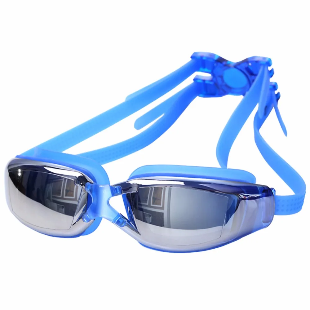 Профессиональные взрослые Анти-туман УФ Защита HD водонепроницаемые плавательные очки унисекс плавательные очки регулируемая полоса