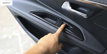 

Lapetus Accessories Fit For Peugeot 3008 3008GT 2017 - 2020 ABS Inner Car Door Armrest Window Lift Button Molding Cover Kit Trim