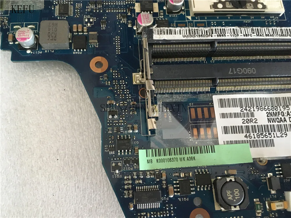 KEFU для Toshiba Satellite A660 A665 материнская плата ноутбука K0000106370 NWQAA LA 6062P REV: 2 0 с
